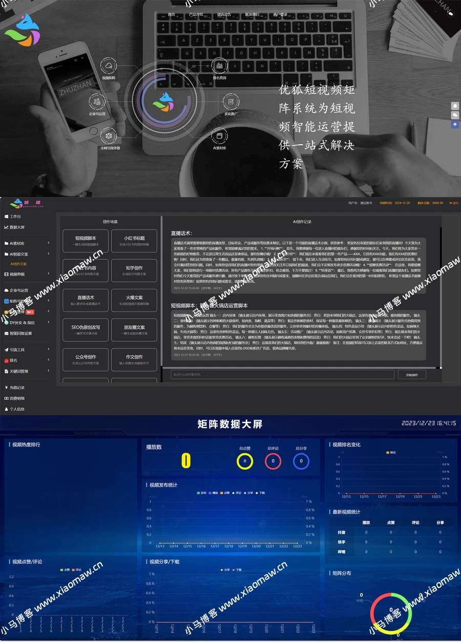 外面稀有的TZDYM001矩阵系统源码
