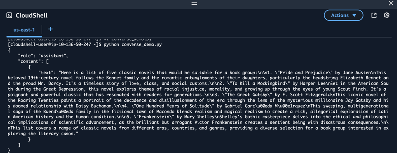 使用 Amazon Bedrock Converse API 节省时间!