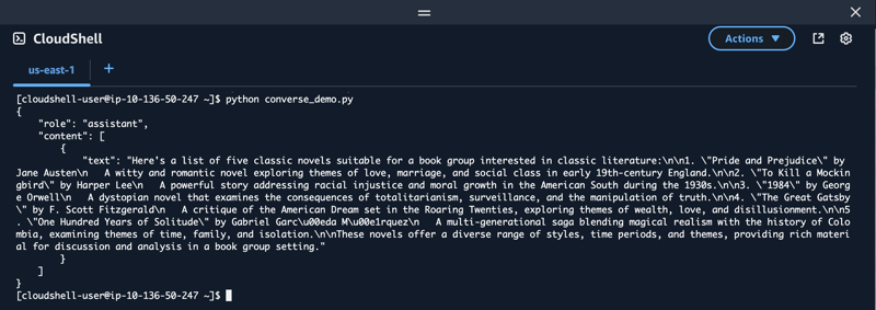 使用 Amazon Bedrock Converse API 节省时间!