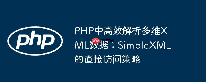 PHP中高效解析多维XML数据：SimpleXML的直接访问策略