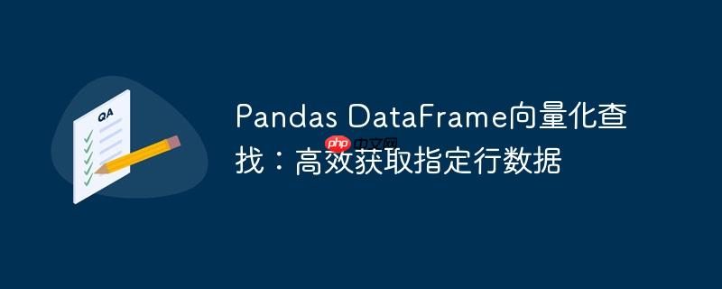 Pandas DataFrame向量化查找：高效获取指定行数据