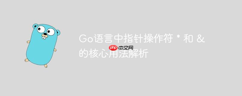 Go语言中指针操作符 * 和 &amp; 的核心用法解析