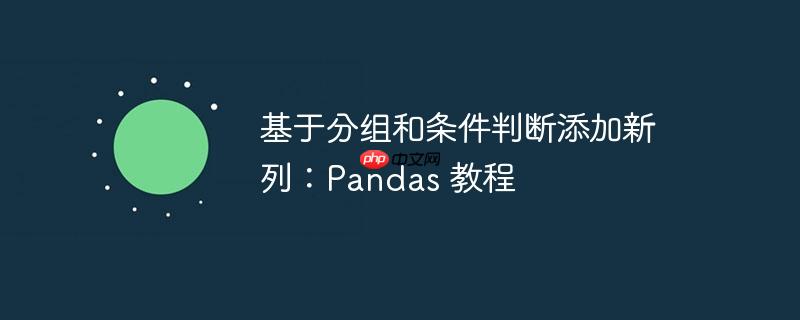 基于分组和条件判断添加新列：Pandas 教程