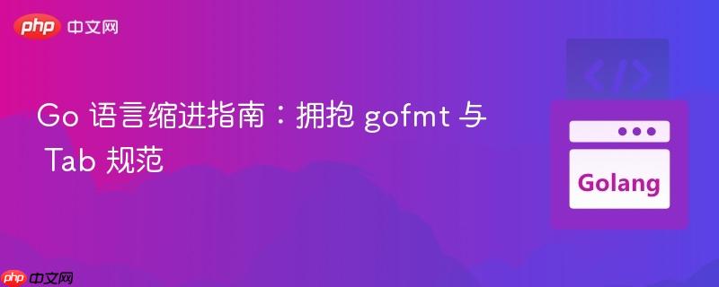 Go 语言缩进指南：拥抱 gofmt 与 Tab 规范