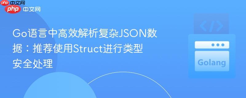 Go语言中高效解析复杂JSON数据：推荐使用Struct进行类型安全处理